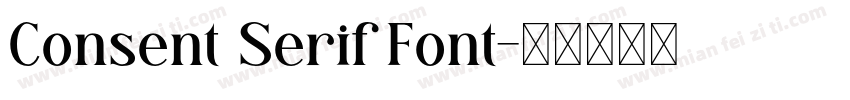 Consent Serif Font字体转换